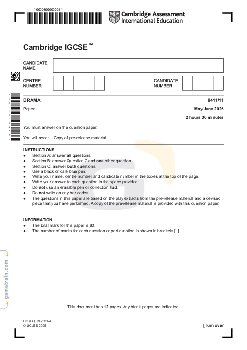 Drama 0411/11 May June 2025