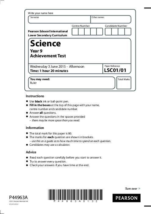 Science LSC01,01 June 2015