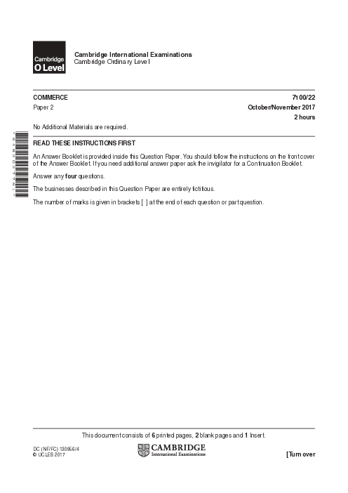 Commerce 7100/22 Oct Nov 2017