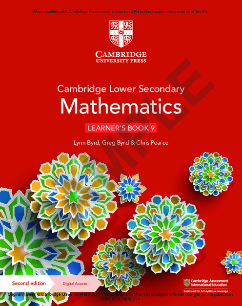 Mathematics Learner′s Book 9 , Lower Secondary Checkpoint | Free PDF