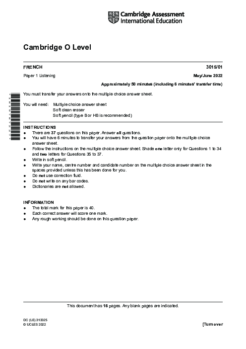 French 3015/04 May June 2022