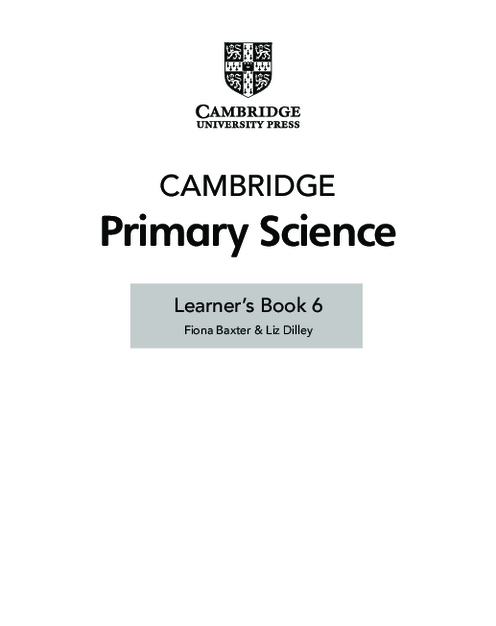 Science Learner′s Book 6 , Primary Checkpoint | Free PDF