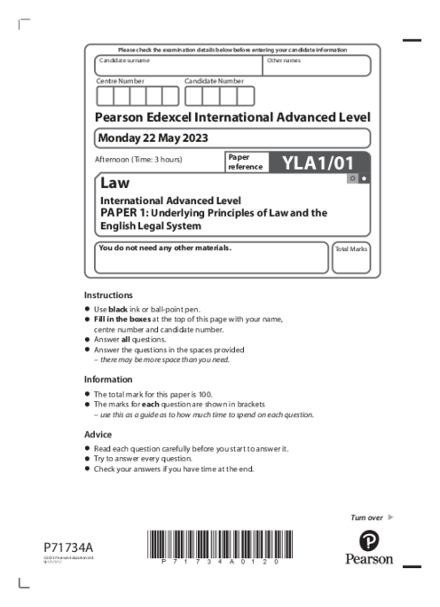 Law  YLA1/01 June  2023