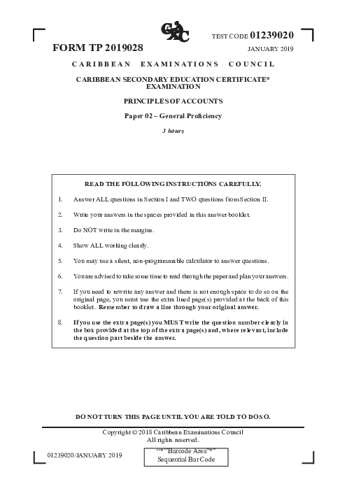 POA January 2019 Paper 2