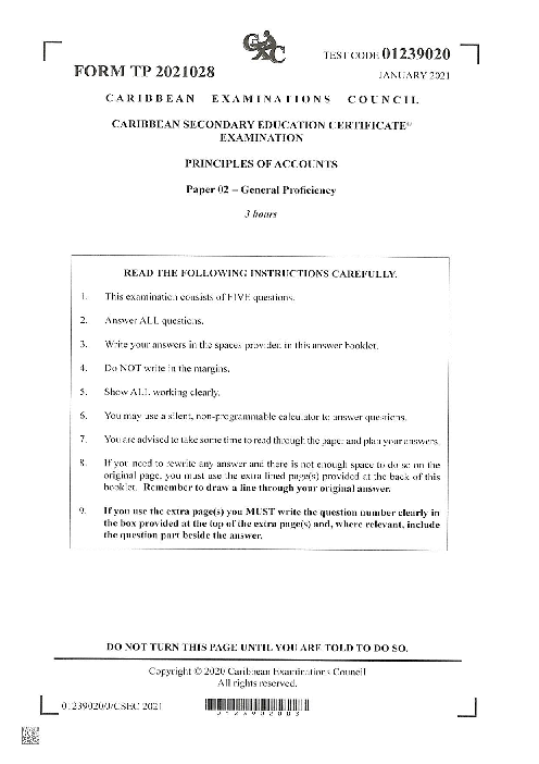 POA June 2021 Paper 2