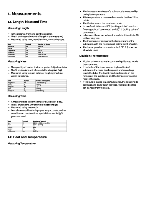 Checkpoint Science (Physics) | Measurements Revision Note