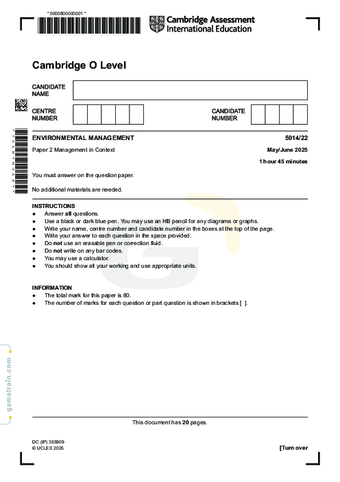 Environmental Management 5014/22 May June 2025