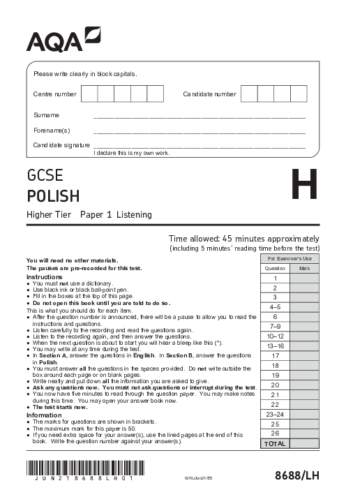 Polish 8688/LH June 2021