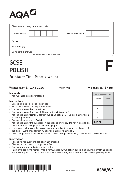 Polish 8688/WF June 2020