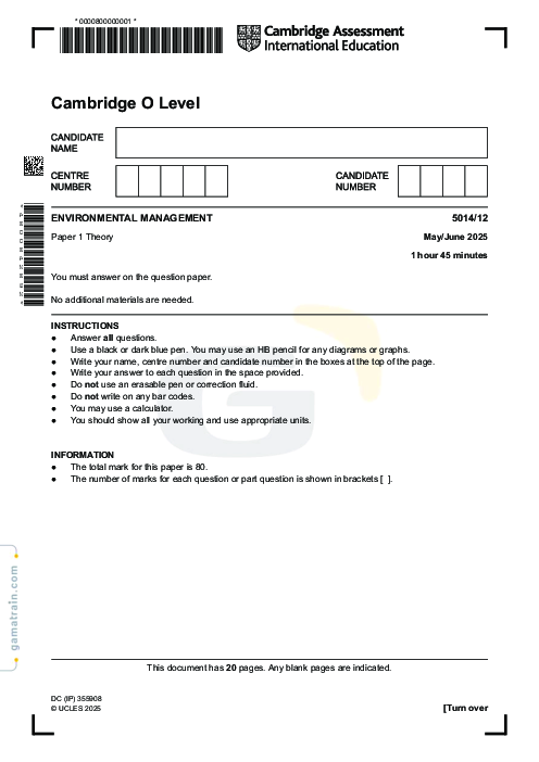 Environmental Management 5014/12 May June 2025