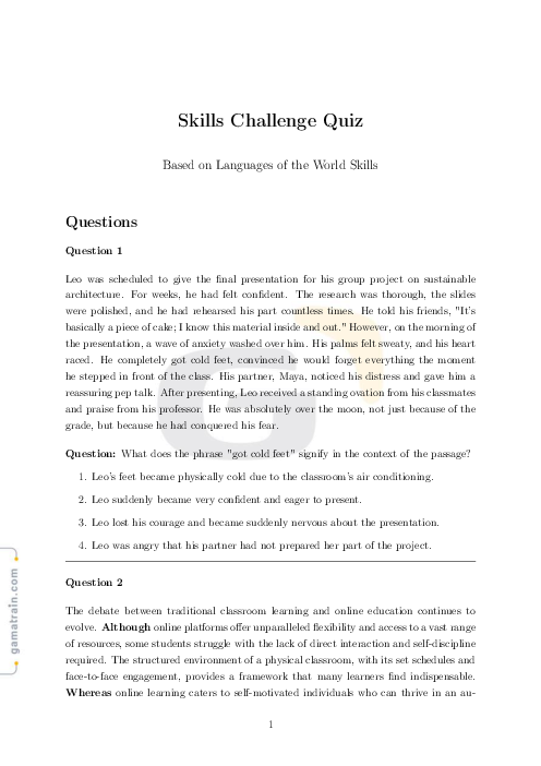 English as a Second Language 8 | Languages of the World - Topical Quiz