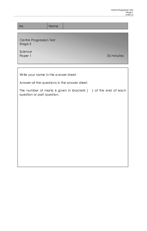 Grade 2 Science Past Papers   Solved_Free PDF