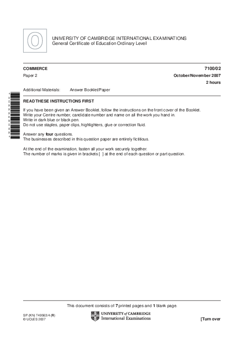 Commerce 7100/02 May June 2007