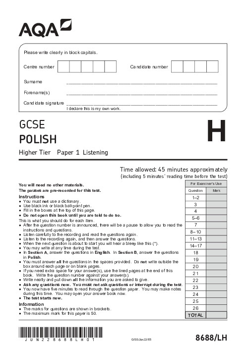 Polish 8688/LH June 2022
