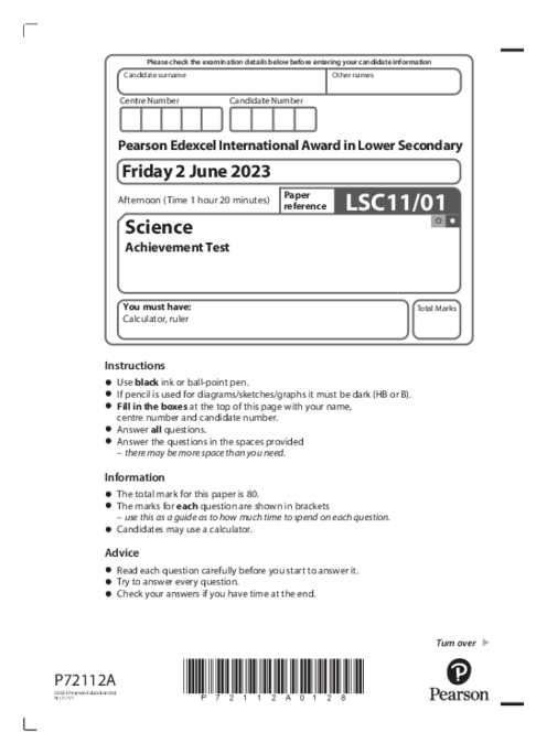 Science LSC11,01 June 2023
