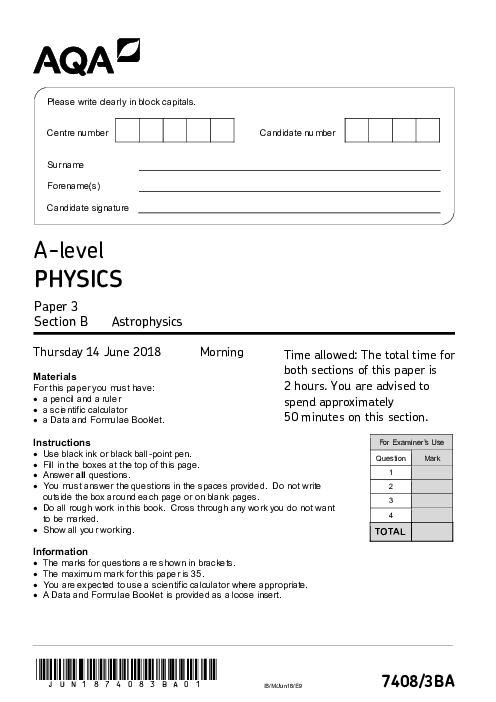 Physics 7408/3BA June 2018