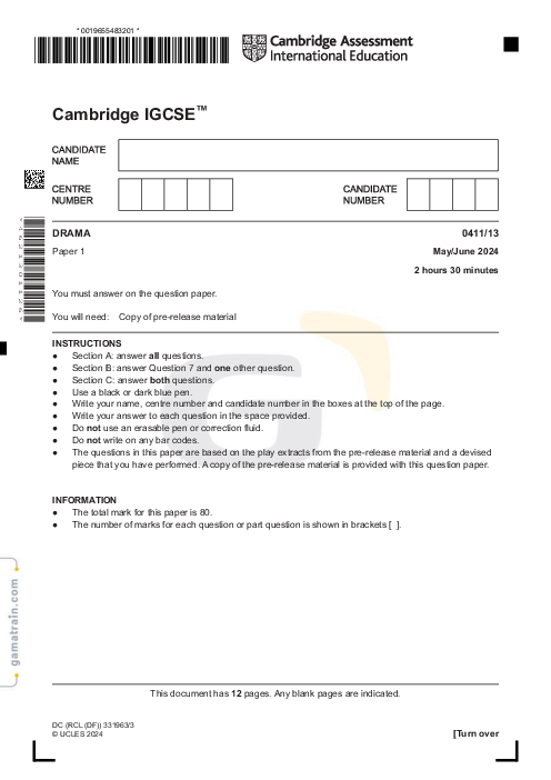 Drama 0411/13 May June 2024