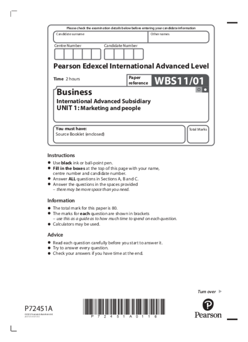Business  WBS11/01 January  2023