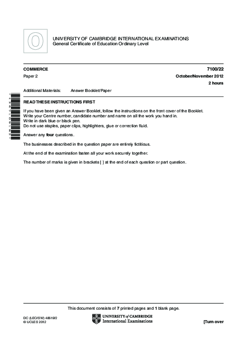 Commerce 7100/22 May June 2013