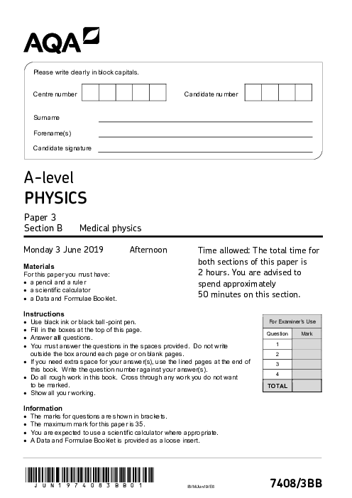 Physics 7408/3BB June 2019