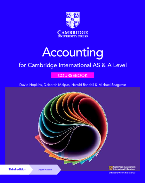 Accounting 9706 Course Book , AS and A Level | Free PDF