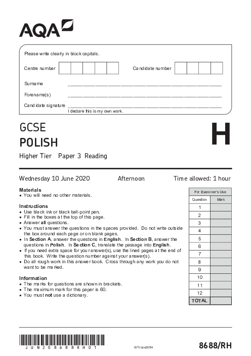Polish 8688/RH June 2020