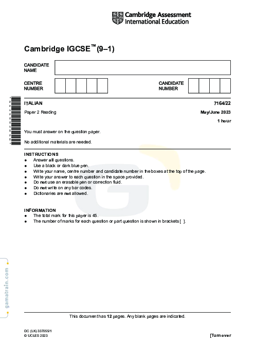 Italian 7164/22 May June 2023