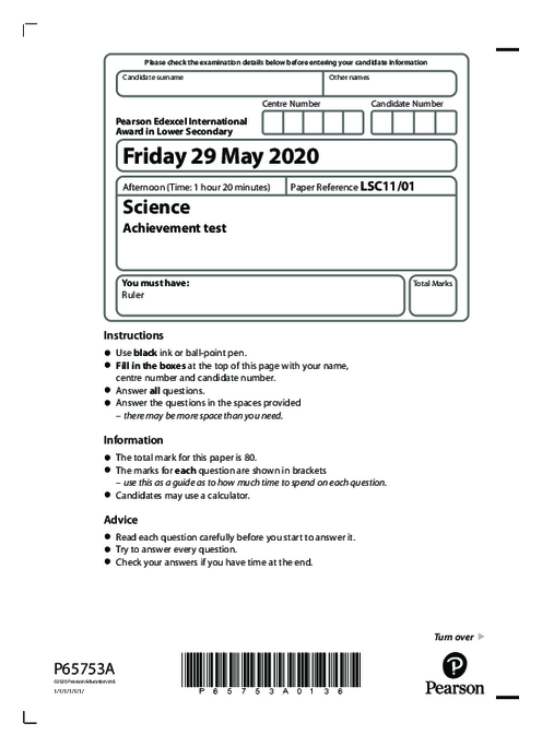 Science LSC11,01 October 2020