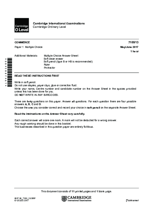 Commerce 7100/22 May June 2017