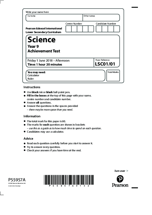 Science LSC01,01 June 2018