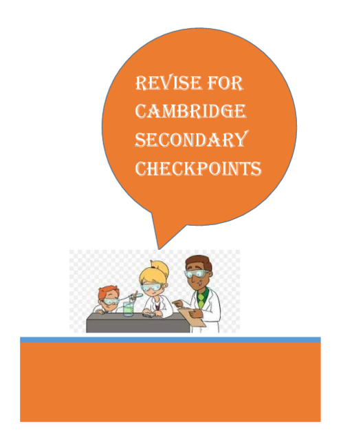 Science Revise For Cambridge Secondary Checkpoint