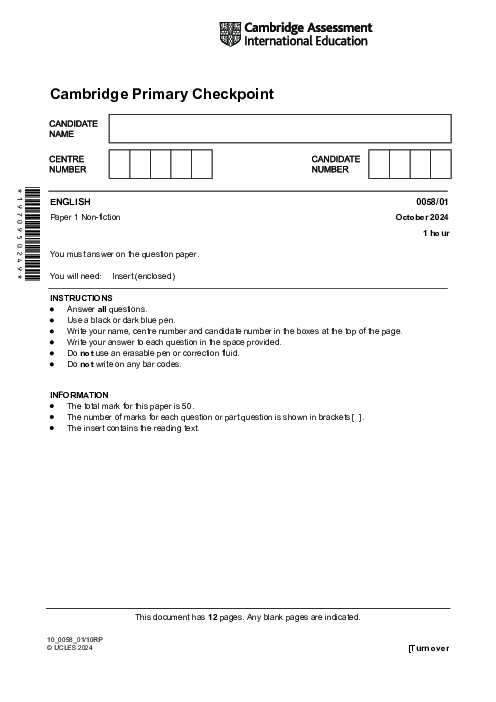 ENGLISH 0058,01 October 2024