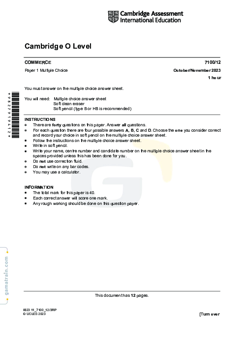 Commerce 7100/12 Oct Nov 2023