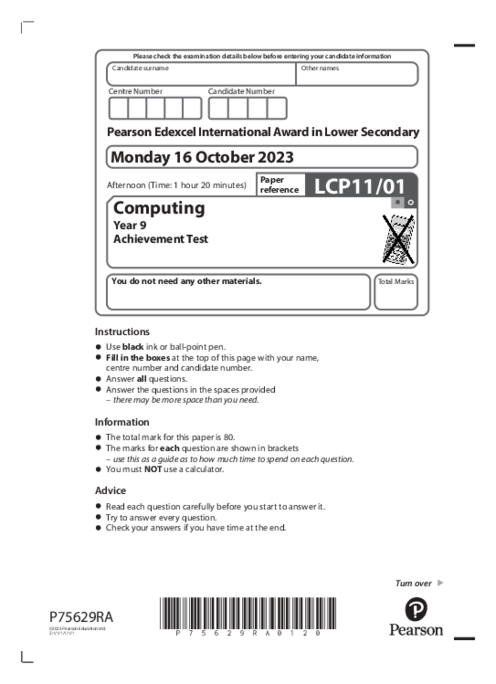 Computing LCP11,01 October 2023