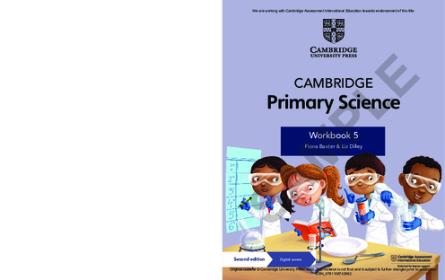 Science Workbook 5 , Primary Checkpoint | Free PDF