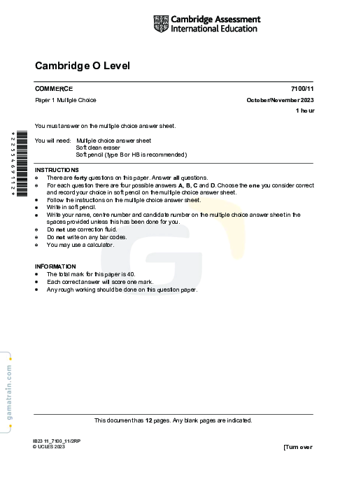 Commerce 7100/11 Oct Nov 2023