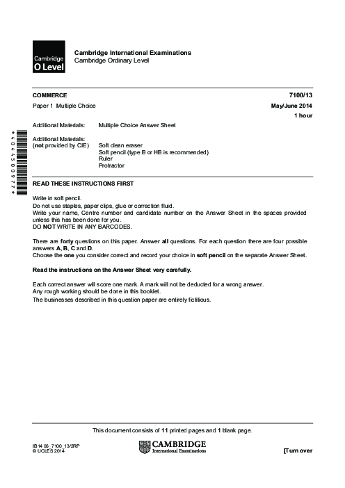 Commerce 7100/13 May June 2014