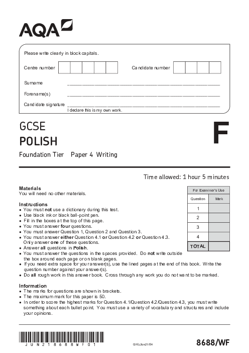 Polish 8688/WF June 2021