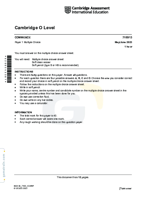 Commerce 7100/13 May June 2023