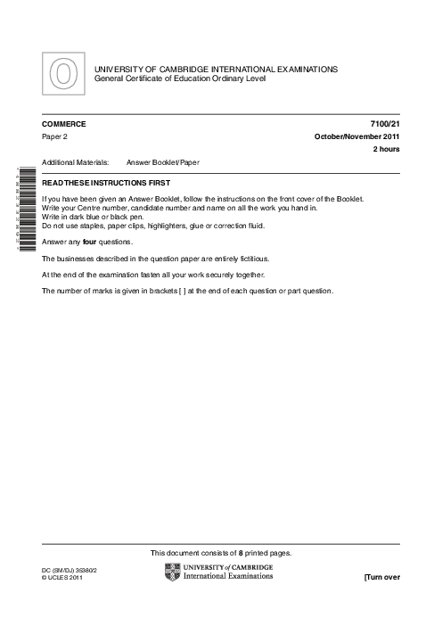 Commerce 7100/22 Oct Nov 2011