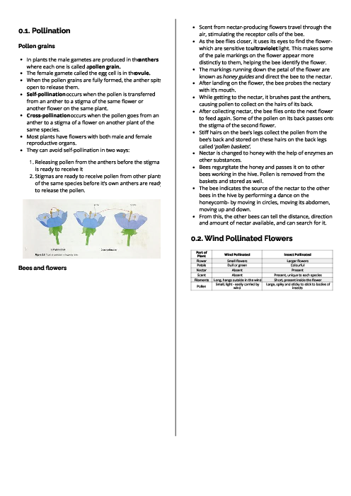 Checkpoint Science (Biology) | Reproduction in Flowering Plants Revision Note