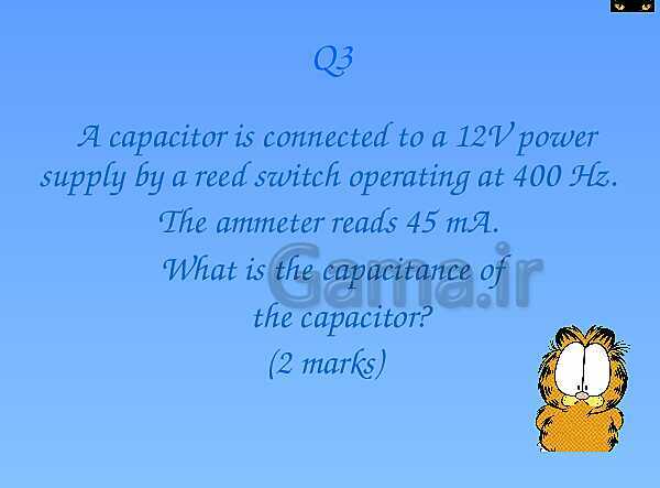 A Level Physics PowerPoint Presentation | Capacitor Question- پیش نمایش