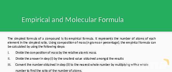 Atoms, Molecules & Stoichiometry: Essential Guide to Relative Mass, Moles, and Empirical Formulas for AS & A Level Chemistry- پیش نمایش