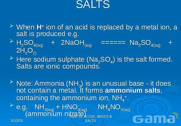 Free PowerPoint on Acids, Bases & Salts | Chemistry Fundamentals & pH Concepts- پیش نمایش