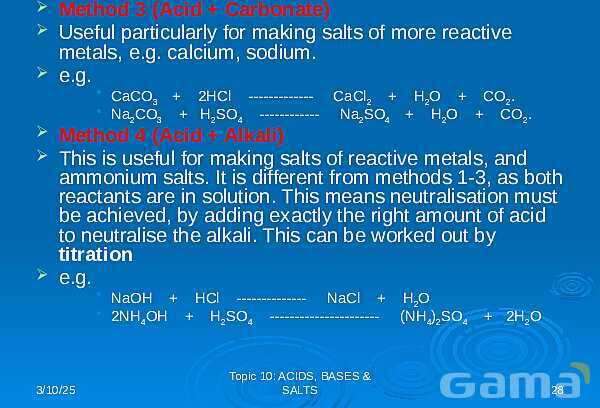 Free PowerPoint on Acids, Bases & Salts | Chemistry Fundamentals & pH Concepts- پیش نمایش