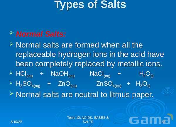 Free PowerPoint on Acids, Bases & Salts | Chemistry Fundamentals & pH Concepts- پیش نمایش