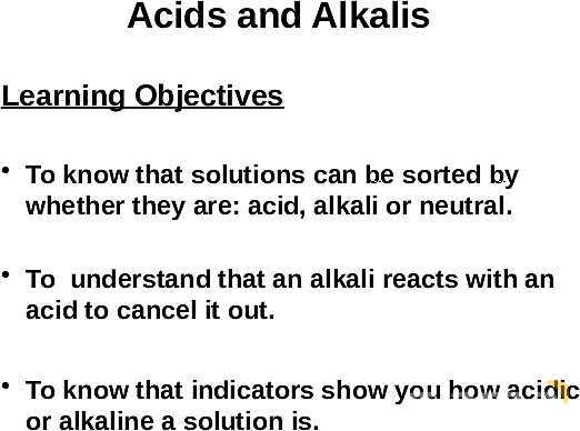 Free PowerPoint on Acids and Alkalis | pH Scale, Neutralization & Everyday Applications- پیش نمایش