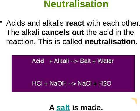 Free PowerPoint on Acids and Alkalis | pH Scale, Neutralization & Everyday Applications- پیش نمایش