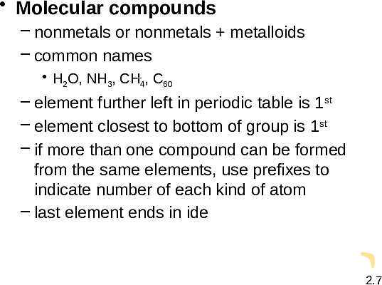 Free PowerPoint on Atoms, Molecules & Ions | Atomic Theory, Chemical Formulas & Nomenclature- پیش نمایش