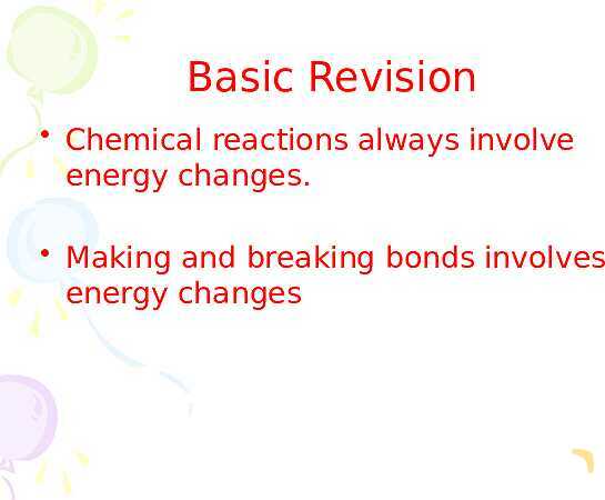 Free PowerPoint on Chemical Reactions | Energy Changes, Bonds & Reaction Types- پیش نمایش